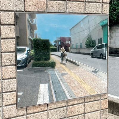 コミー FFミラー車出口<ビス止めタイプ> 480×370 英語版 F48B-EN 1個 381-4312（直送品）