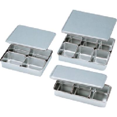 東京硝子器械 TGK 試料分類バット 仲子ミニ3ヶ入 横長型 419-32-28-10 1組(3個) 185-8408（直送品）