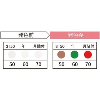 因幡電機産業 JAPPY サーモカラーセンサー(20枚入り) 3I50-JP 1箱(20枚) 370-1570（直送品）