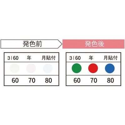 因幡電機産業 JAPPY サーモカラーセンサー(20枚入り) 3I60-JP 1箱(20枚) 369-8472（直送品）