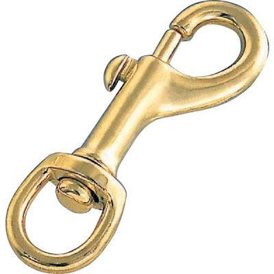 水本機械製作所 水本 ナスカン(真鍮メッキ) 全長88mm A-780 1個 316-5040（直送品）