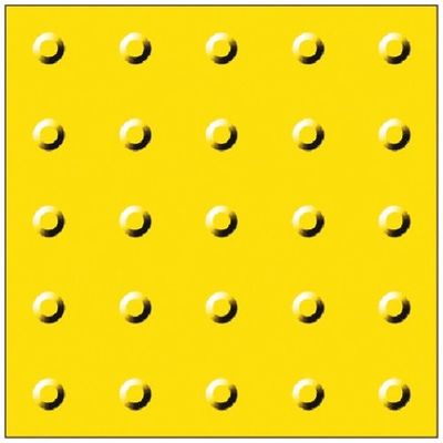 つくし工房 つくし 点字タイル(JIS規格)[警告]屋内用 合成ゴム製 5581 1枚 184-3168（直送品）