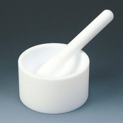 フロンケミカル フッ素樹脂(PTFE) 乳鉢・乳棒セット 60×70×40 NR0215-001 1個 734-8274（直送品）