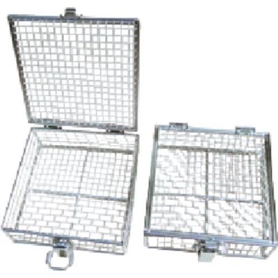 東京硝子器械 TGK 蝶番付バスケット 小 100×100×100H 143-52-42-11 1個 190-9920（直送品）