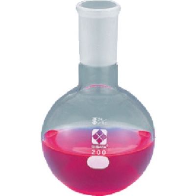 東京硝子器械 TGK 共通丸底フラスコ短形200mL24/40 371-13-02-05 1個 184-3564（直送品）