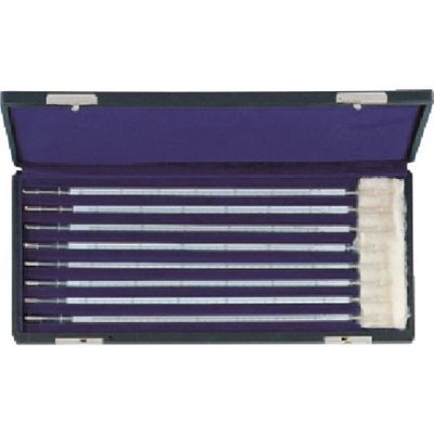 東京硝子器械 TGK 標準温度計 棒状 8本組セット 成績書付 801-53-01-19 1箱(1組) 184-1110（直送品）