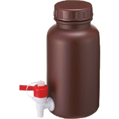 東京硝子器械 TGK 広口びん 茶色 コック付 3L 876-22-02-26 1個 184-1227（直送品）