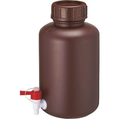 東京硝子器械 TGK 広口びん 茶色 コック付 10L 876-22-02-28 1個 184-1222（直送品）