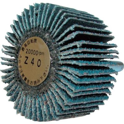 柳瀬 ヤナセ 重研削用軸付フラップホイール 30x25x6 Z40 UF3025Z3 1セット(10本) 812-6913（直送品）