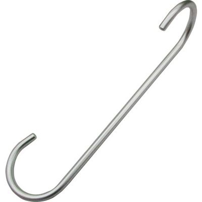 水本機械製作所 水本 アルミハンガーSフックツイスト(マットシルバー) 全長300mm A-3032 1個 336-9632（直送品）