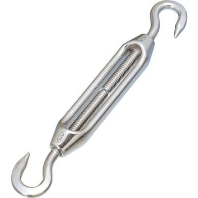 水本機械製作所 水本 ステンレス 枠式ターンバックル(フック&フック) 捻子径M4 A-2554 1個 317-9172（直送品）