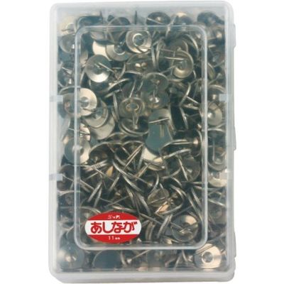 ミツヤ 二重画鋲足長ニッケル 500本 M10375 NLN-500 1セット(5個) 195-1879（直送品）