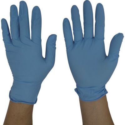 帝人フロンティア テイジン ニトリル手袋 粉付 青 LL NBR-P10B-LL 1セット(2000枚:100枚×20箱) 125-9691（直送品）