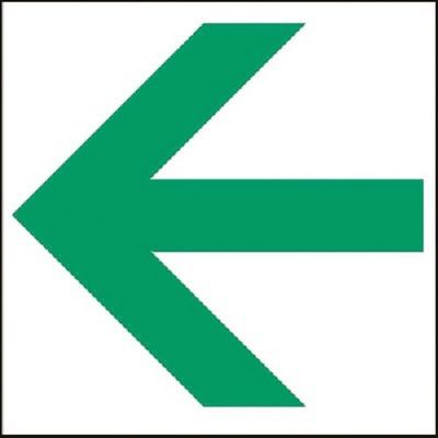 つくし工房 つくし 案内標識ステッカー 片矢印グリーン小 DR-266 1枚 185-1136（直送品）