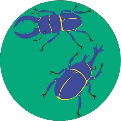 つくし工房 つくし たのし~る[こんちゅう2]かぶとむし KS-135 1枚 185-1255（直送品）