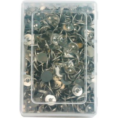 ミツヤ 二重画鋲ニッケル 500本 M10308 NGN-500 1セット(5個) 195-1872（直送品）