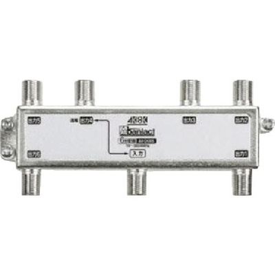 因幡電機産業 Abaniact テレビ分配器 1端子間通電仕様 6分配器 AV-D6MS-00 1個 216-6683（直送品）