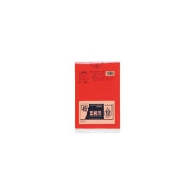 東京硝子器械 TGK 業務用ポリ袋 45L 赤 10枚入 153-23-68-86 1袋(10枚) 189-5770（直送品）