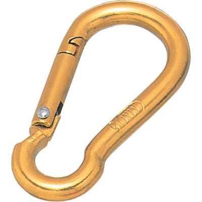 水本機械製作所 水本 アルミスナップフック(ゴールド) 線径5mm A-668 1個 317-5984（直送品）