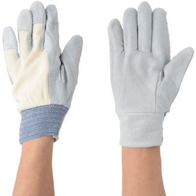 川西工業 川西 牛床革甲メリヤス 1P Lサイズ 2277-L 1セット(10双) 123-7621（直送品）