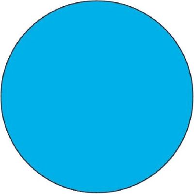 つくし工房 つくし ステッカー 丸形無地 青 850-B 1枚 185-1108（直送品）