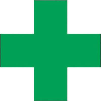 つくし工房 つくし ステッカー 合図者表示 緑十字 855 1枚 185-1072（直送品）