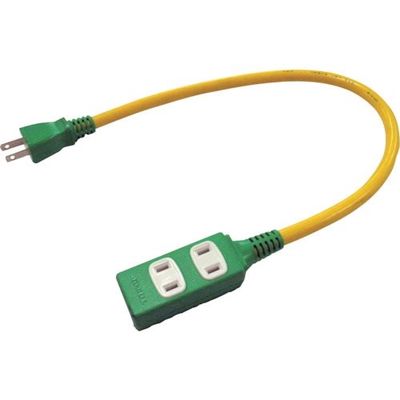 正和電工 デカ太ショートタップ延長コード 0.5m DM-05 1セット(50本) 337-2590（直送品）