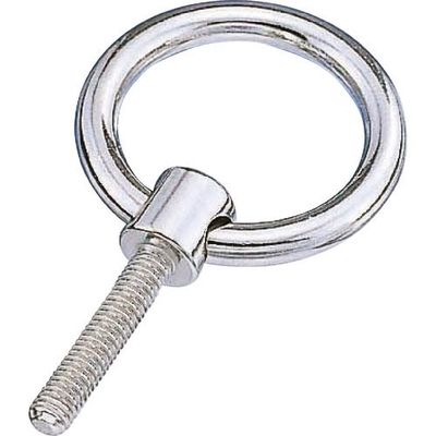 水本機械製作所 水本 ステンレス つば付リングボルト(ミリネジ) 捻子径Mー8 A-814 1個 113-2996（直送品）