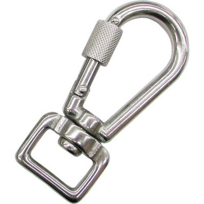 水本機械製作所 水本 ステンレス 環付スナップフック NBL型(ベルトタイプ) 線径6mm A-2670 1個 317-1412（直送品）