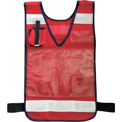 ミズケイ 差込ベスト「差込式でええよん」(レッド) 5941005 1枚 351-7432（直送品）