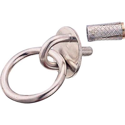 水本機械製作所 水本 ネジ込みラウンドアイ丸カン(アンカープラグ付) 捻径Mー8 A-064 1個 317-4439（直送品）