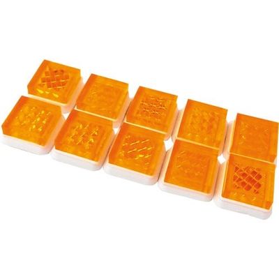和気産業 WAKI リフレクター Zー68 Sー10 10角 オレンジ 1パック(10個) 177-8211（直送品）