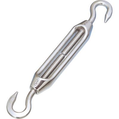 水本機械製作所 水本 ステンレス 枠式ターンバックル(フック&フック) 捻子径Wー5/16 A-381 1個 113-6162（直送品）