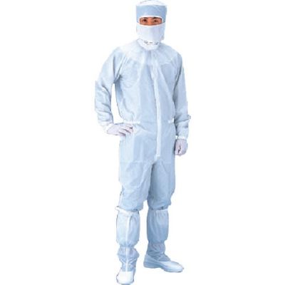 東京硝子器械 TGK クリーンスーツ PP1310ー3L 白 285-25-05-21 1着 190-8602（直送品）