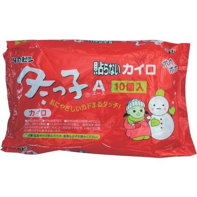 タカビシ化学 タカビシ 貼らないカイロ冬っ子レギュラー10枚 S387301 1パック(10枚) 373-7091（直送品）