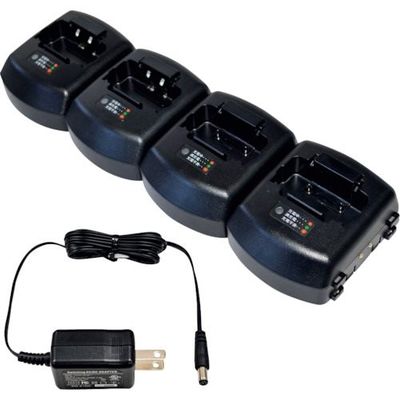 エフ・アール・シー F.R.C. 特定小電力トランシーバー用4連結急速充電器 FBC-4CN 1組(4台) 392-7251（直送品）