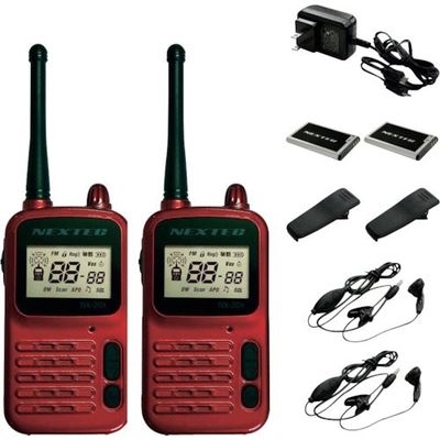 エフ・アール・シー F.R.C. 小型・軽量 特定小電力トランシーバー2台セット(ワインレッド) NX-20X(WR) 1箱(2台)（直送品）