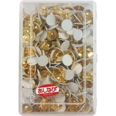 ミツヤ 二重画鋲足長着色白 500本 M10430 NLC-500 1セット(5個) 195-1881（直送品）