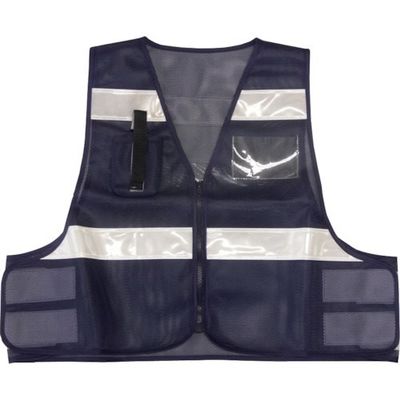 ミズケイ 防犯パトロールベスト(ネイビー) 5918502 1枚 351-7425（直送品）