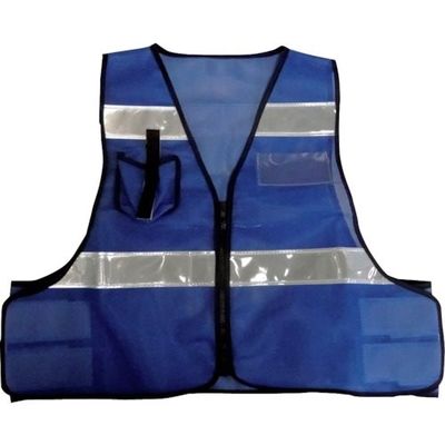 ミズケイ 防犯パトロールベスト(ブルー) 5918508 1枚 351-7441（直送品）