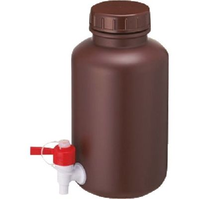 東京硝子器械 TGK 広口びん 茶色 コック付 5L 876-22-02-27 1個 184-2817（直送品）