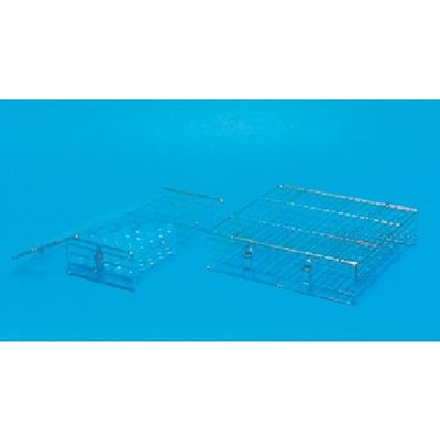 東京硝子器械 TGK バイアルビン立SS 27ー100B 角穴29mm 10×10 360-51-25-02 1台 191-5070（直送品）