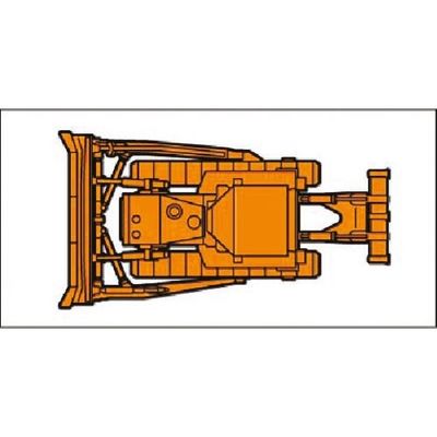 つくし工房 つくし ミニ重機マグネット平面タイプ ブルドーザ 大 MK-214A 1個 185-4340（直送品）