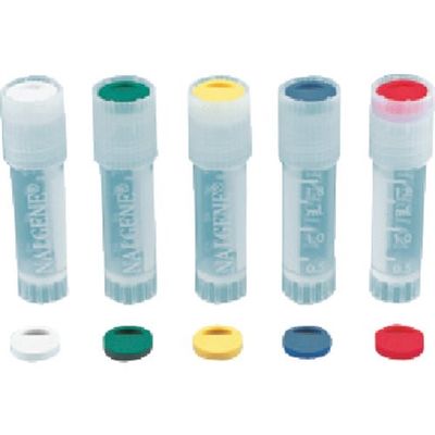 東京硝子器械 TGK 蓋用カラーコーダー 赤色 PS製 百個入 602-21-50-08 1箱(100個) 183-7532（直送品）