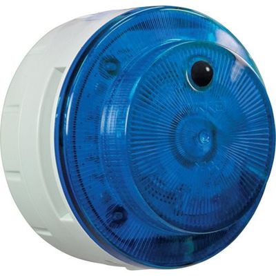 NIKKEI LED回転警報機 ニコUFOmyubo 電池式 人感センサー 青 音声吹込み LED発光無し VF10M-B04JB 1個（直送品）