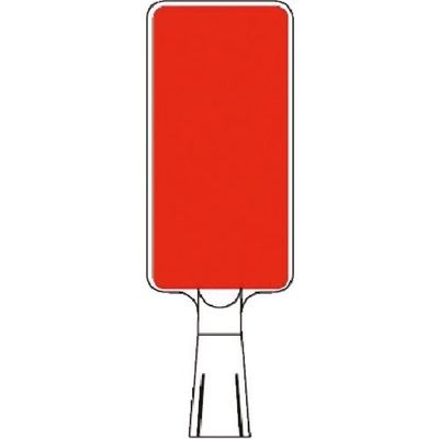 つくし工房 つくし コーンサインスタンド タテ型両面 ー無地ー 赤 CS-159 1台 184-9528（直送品）