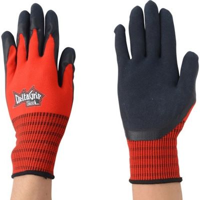 川西工業 川西 デルタグリップ レッド 3P Lサイズ 2526R-L 1セット(15双:3双×5袋) 854-8462（直送品）