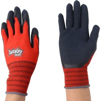 川西工業 川西 デルタグリップ レッド 3P Mサイズ 2526R-M 1セット(15双:3双×5袋) 854-8463（直送品）