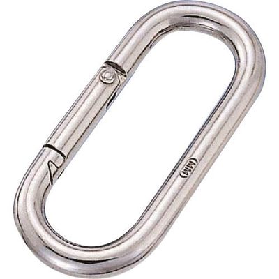 水本機械製作所 水本 リングキャッチ ステンレス プチカラビナ(スタンダード型) 線径6mm 長さ66mm A-153 1個（直送品）