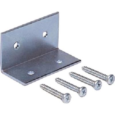 つくし工房 つくし 仮囲い用看板取付金具L型 ビス止めタイプ 9012 1個 184-9485（直送品）